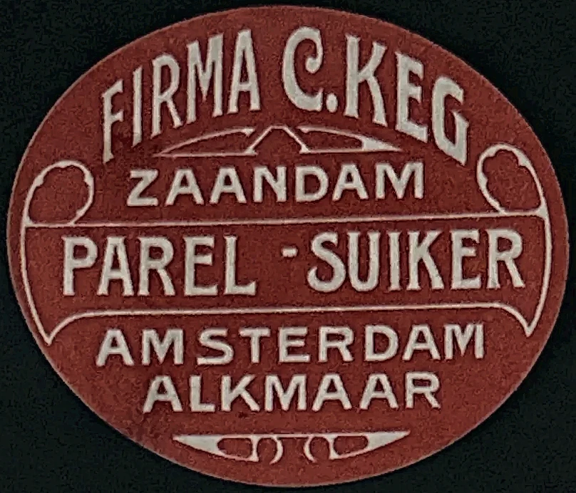 Sluitzegel Firma C. Keg – Parel-Suiker, Zaandam