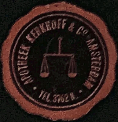 Sluitzegel Apotheek Kerkhoff & Co. Amsterdam