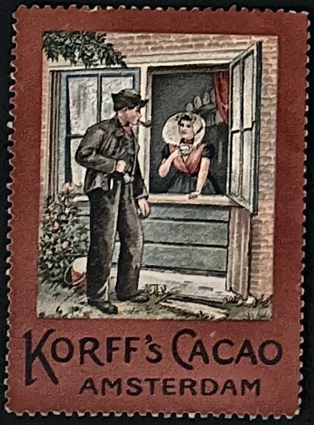 Korff's Cacao Amsterdam – Romantische klederdracht scène