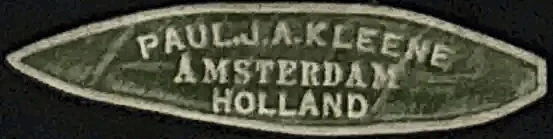 Sluitzegel Paul J.A. Kleene, Amsterdam