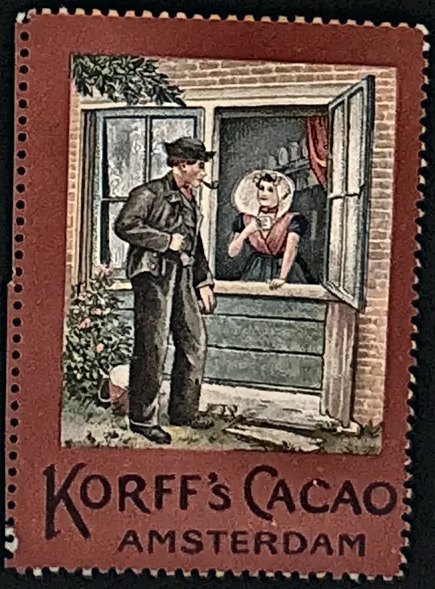 Korff's Cacao Amsterdam – romantische klederdracht scène