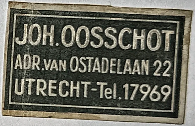 Sluitzegel Joh. Oosschot, Utrecht