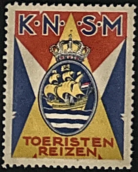 KNSM Toeristen Reizen sluitzegel