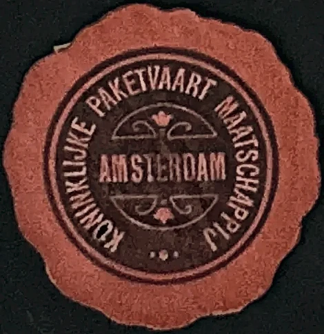 Sluitzegel Koninklijke Paketvaart Maatschappij Amsterdam