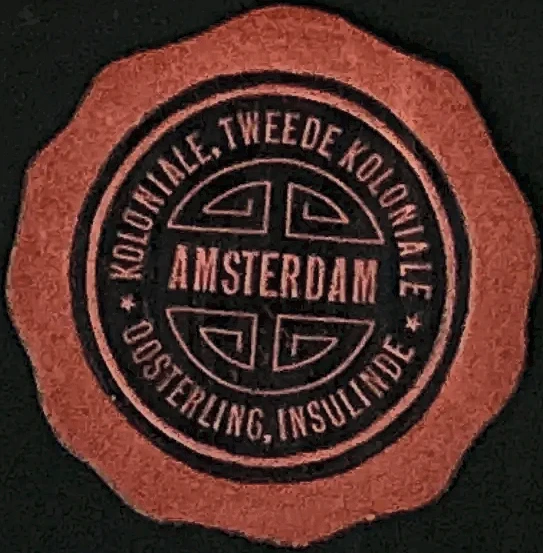 Sluitzegel Koloniale Waren Amsterdam – Oosterling & Insulinde