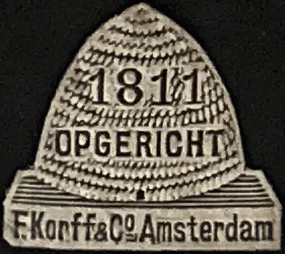 Sluitzegel F. Korff & Co. Amsterdam – Opgericht 1811