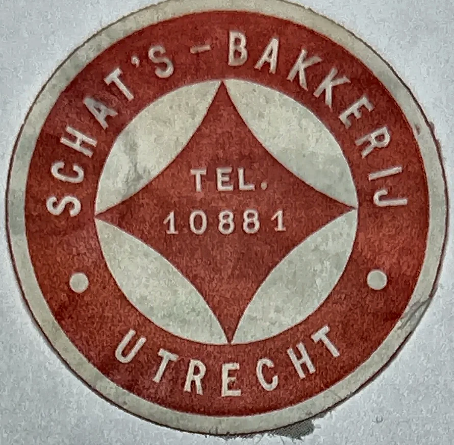 Sluitzegel Schat's Bakkerij Utrecht