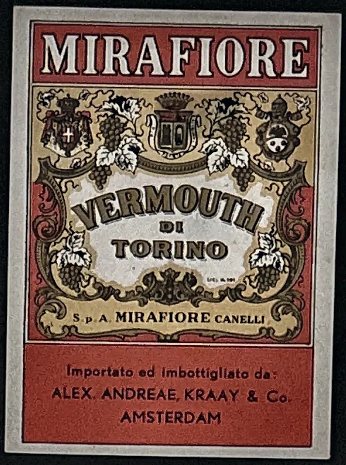 Mirafiore Vermouth di Torino – Alex. Andreae, Kraay & Co., Amsterdam