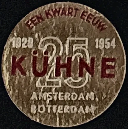 Kühne 25-jarig jubileum sluitzegel 1929-1954