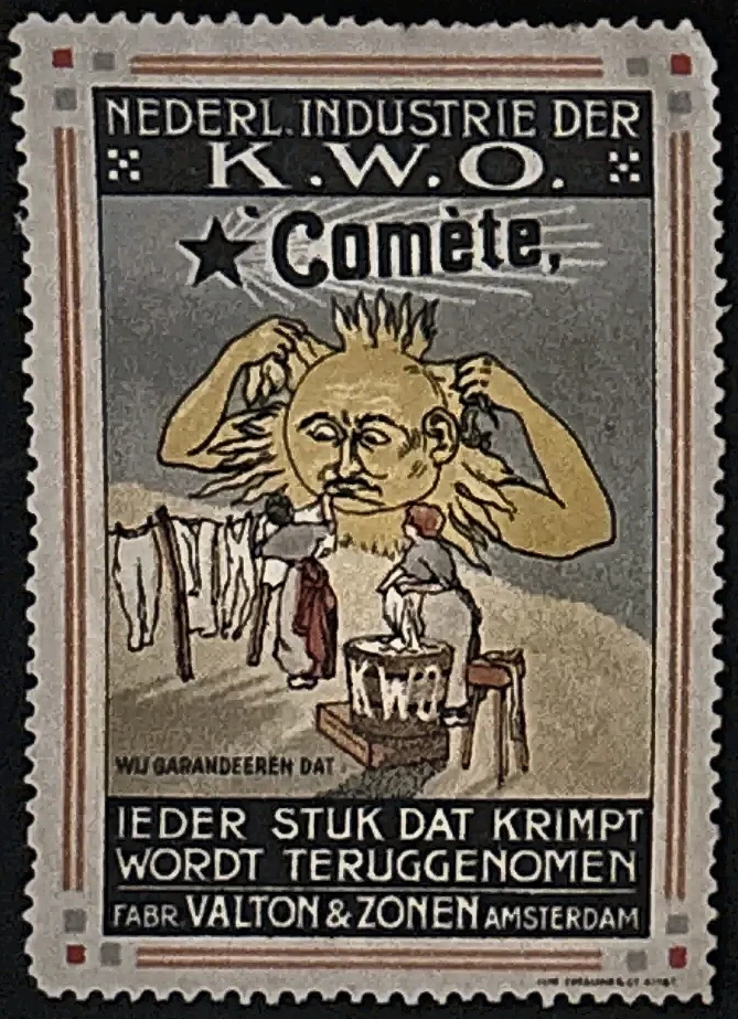 Sluitzegel K.W.O. Comète wasmiddel – Valton & Zonen Amsterdam