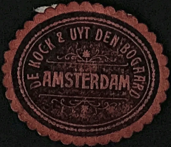 Sluitzegel De Cock & Uyt den Bogaard – Amsterdam