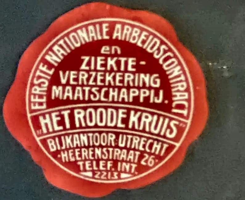 Sluitzegel Het Roode Kruis – Ziekteverzekering Utrecht
