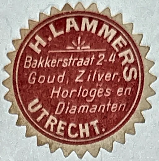 Sluitzegel Juwelier H. Lammers Utrecht