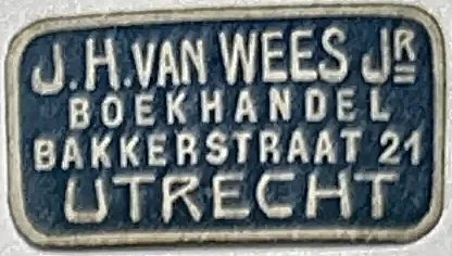 Sluitzegel Boekhandel J.H. van Wees Jr., Utrecht