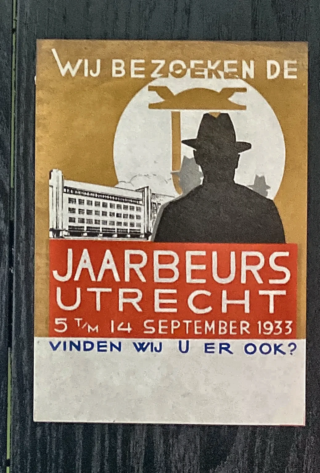 Sluitzegel Jaarbeurs Utrecht 1933