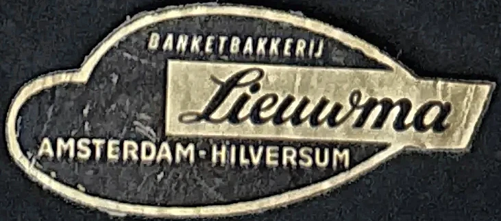 Sluitzegel Banketbakkerij Lieuwma Amsterdam-Hilversum