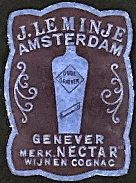 Sluitzegel J. Leminje Amsterdam – Genever Merk Nectar