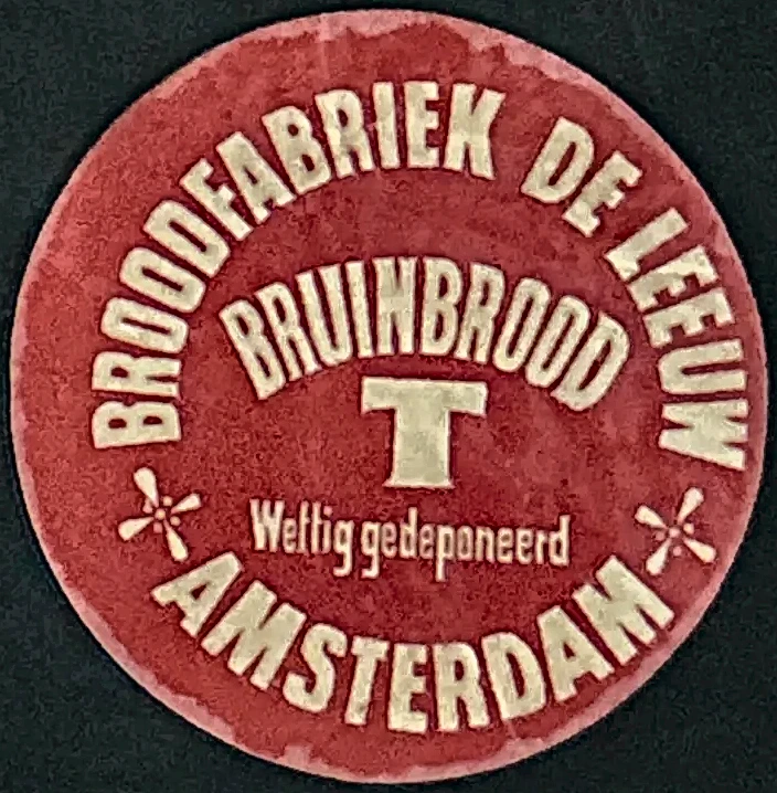 Sluitzegel Broodfabriek De Leeuw – Bruinbrood Amsterdam