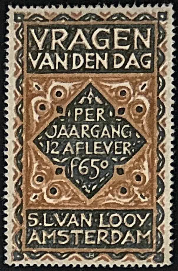Sluitzegel Vragen van den Dag – S.L. van Looy Amsterdam