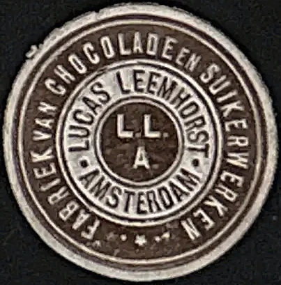 Sluitzegel Lucas Leemhorst – Chocolade en Suikerwerken Amsterdam
