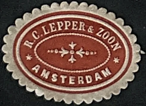 Sluitzegel R.C. Lepper & Zoon, Amsterdam