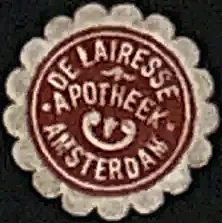 Sluitzegel De Lairesse Apotheek Amsterdam