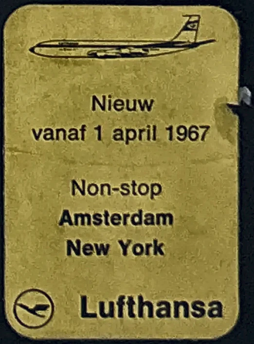 Lufthansa non-stop Amsterdam–New York, 1967