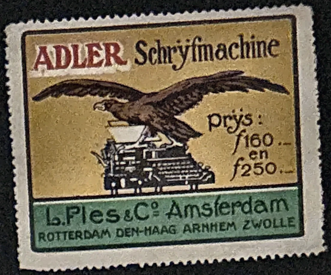 Adler Schrijfmachine – L. Ples & Co. Amsterdam