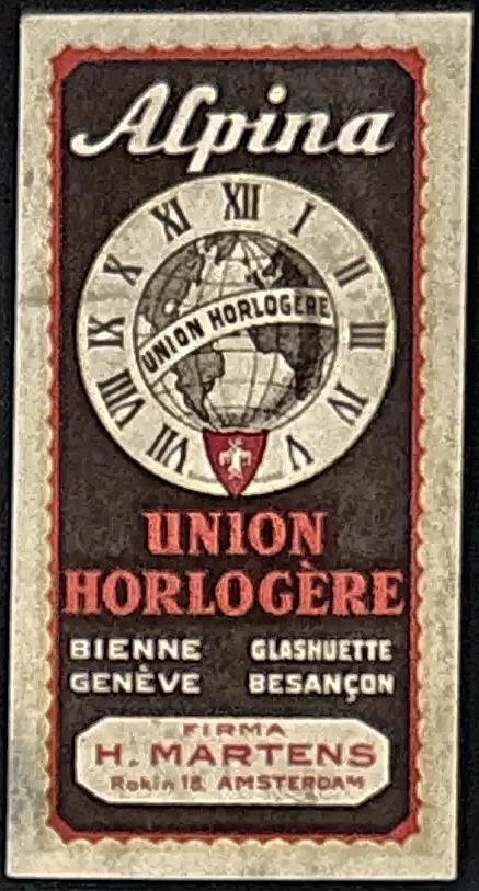 Alpina Union Horlogère – Firma H. Martens Amsterdam