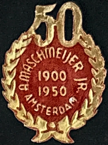 50-jarig jubileum A. Maschmeijer Jr. Amsterdam 1900-1950