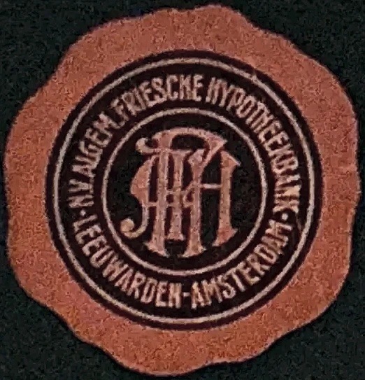 Sluitzegel N.V. Algemeene Friesche Hypotheekbank