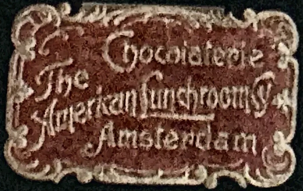 Sluitzegel Chocolaterie The American Lunchroom Amsterdam