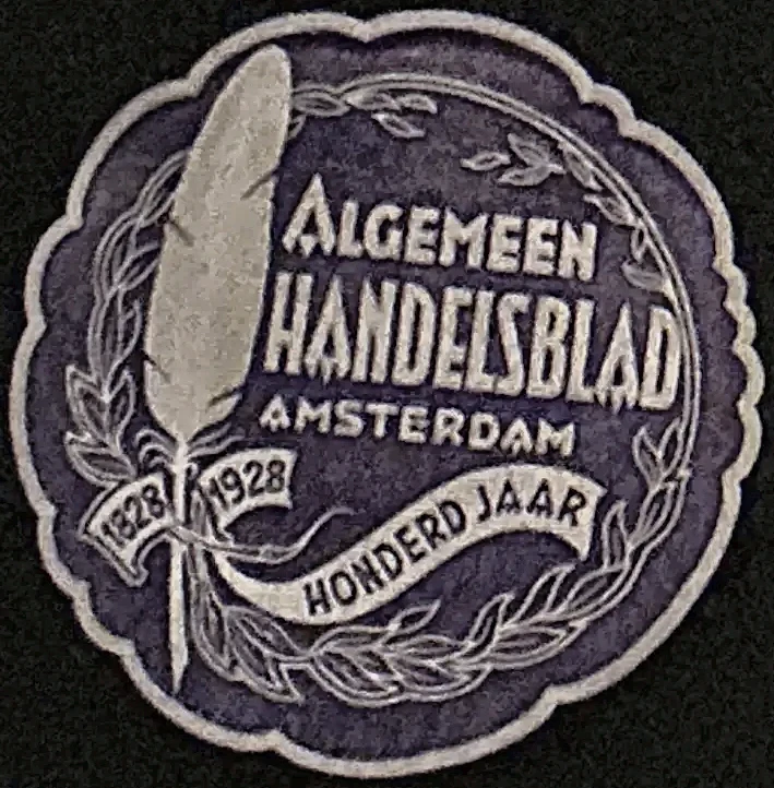 Jubileumzegel Algemeen Handelsblad Amsterdam 1828-1928