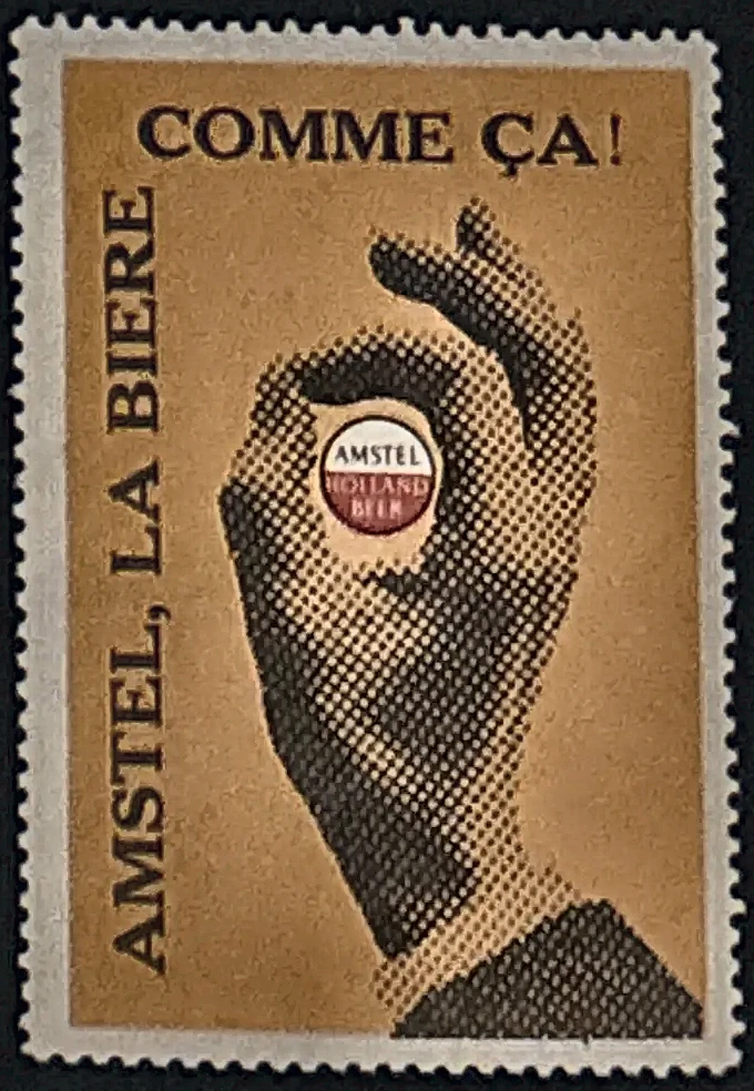 Amstel Holland Beer - 'Comme Ça!' reclame sluitzegel