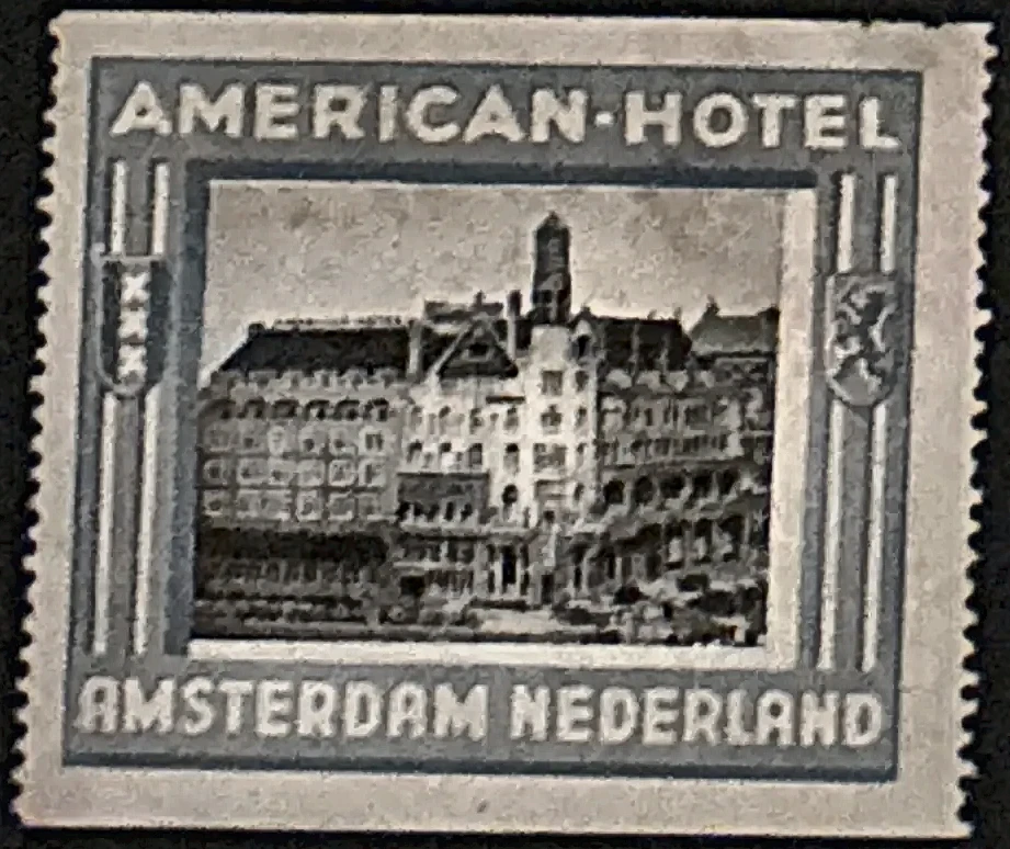 Sluitzegel American Hotel Amsterdam