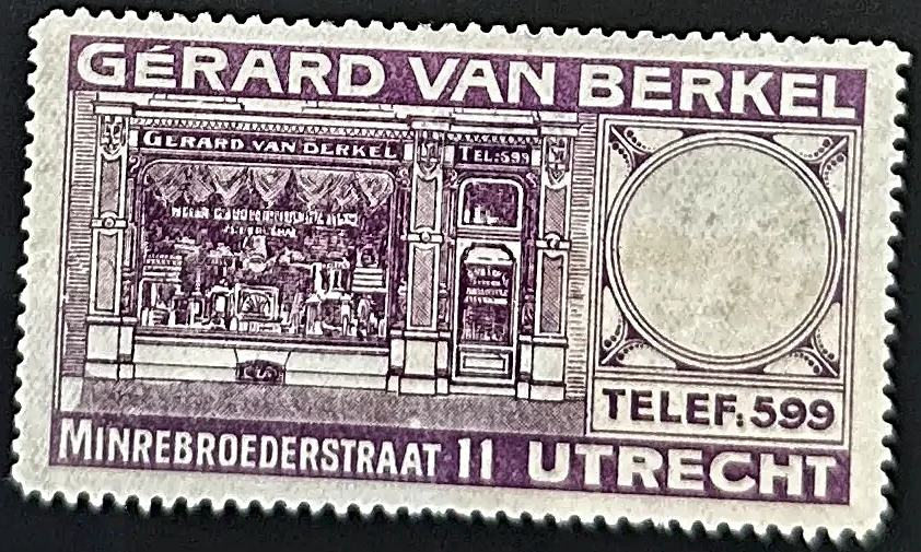 Reclamesluitzegel Gerard van Berkel, Utrecht