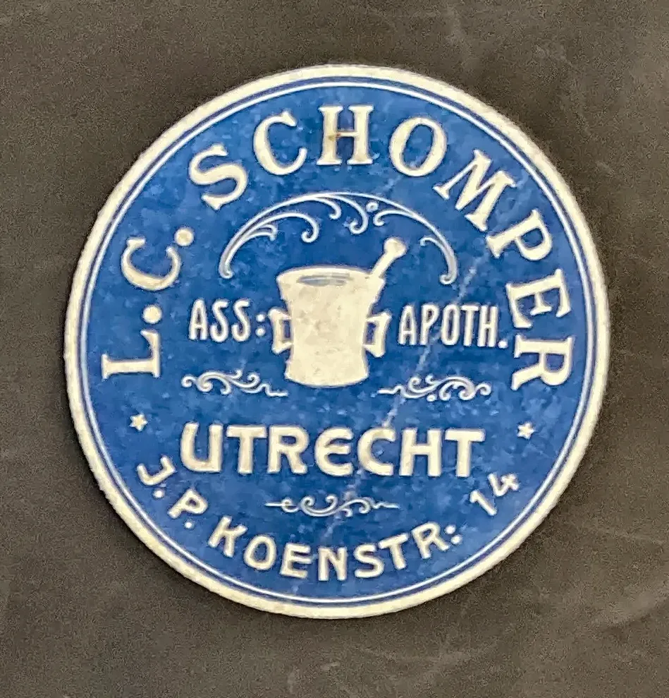 Sluitzegel Apotheek L.C. Schomper Utrecht
