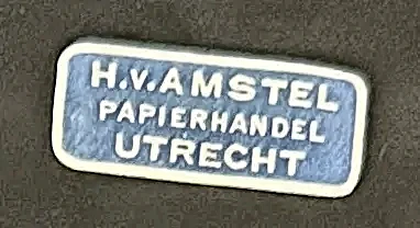 Sluitzegel H.V. Amstel Papierhandel Utrecht