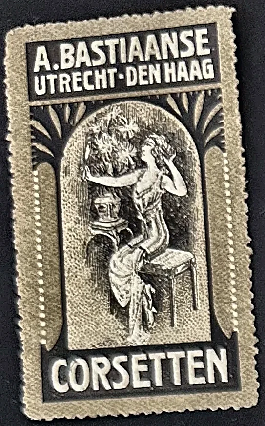 Reclamesluitzegel A. Bastiaanse Corsetten Utrecht & Den Haag