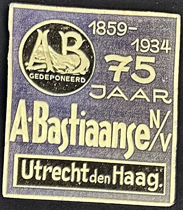 75-jarig jubileum A. Bastiaanse N.V. Utrecht – Den Haag (1859-1934)