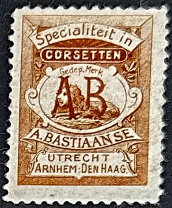 Reclamesluitzegel A. Bastiaanse – Specialiteit in Corsetten