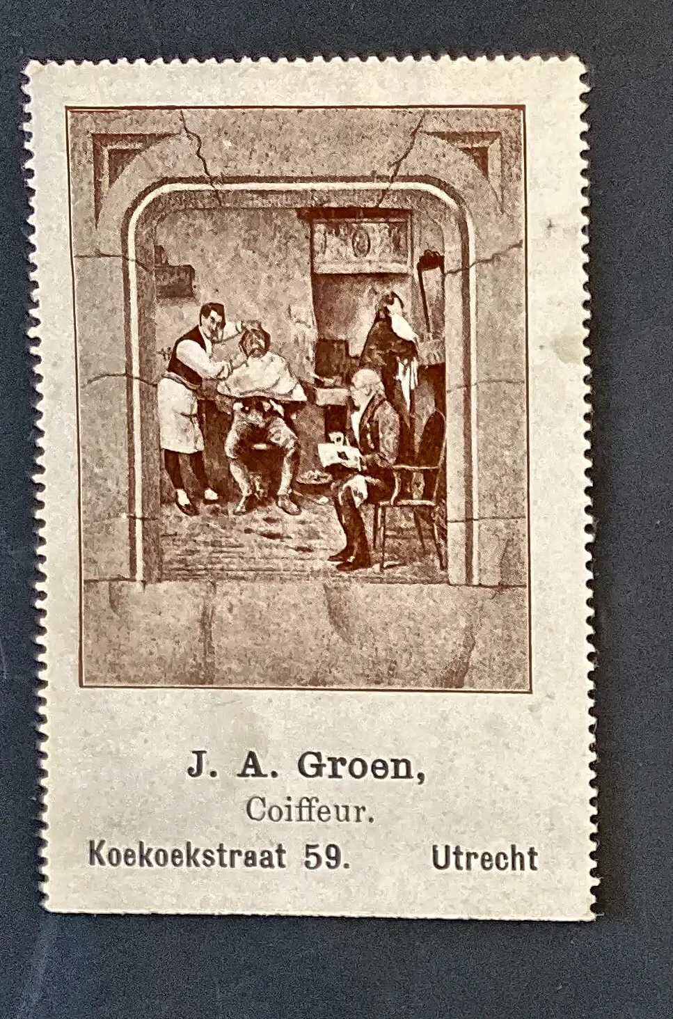 Sluitzegel J.A. Groen Coiffeur Utrecht