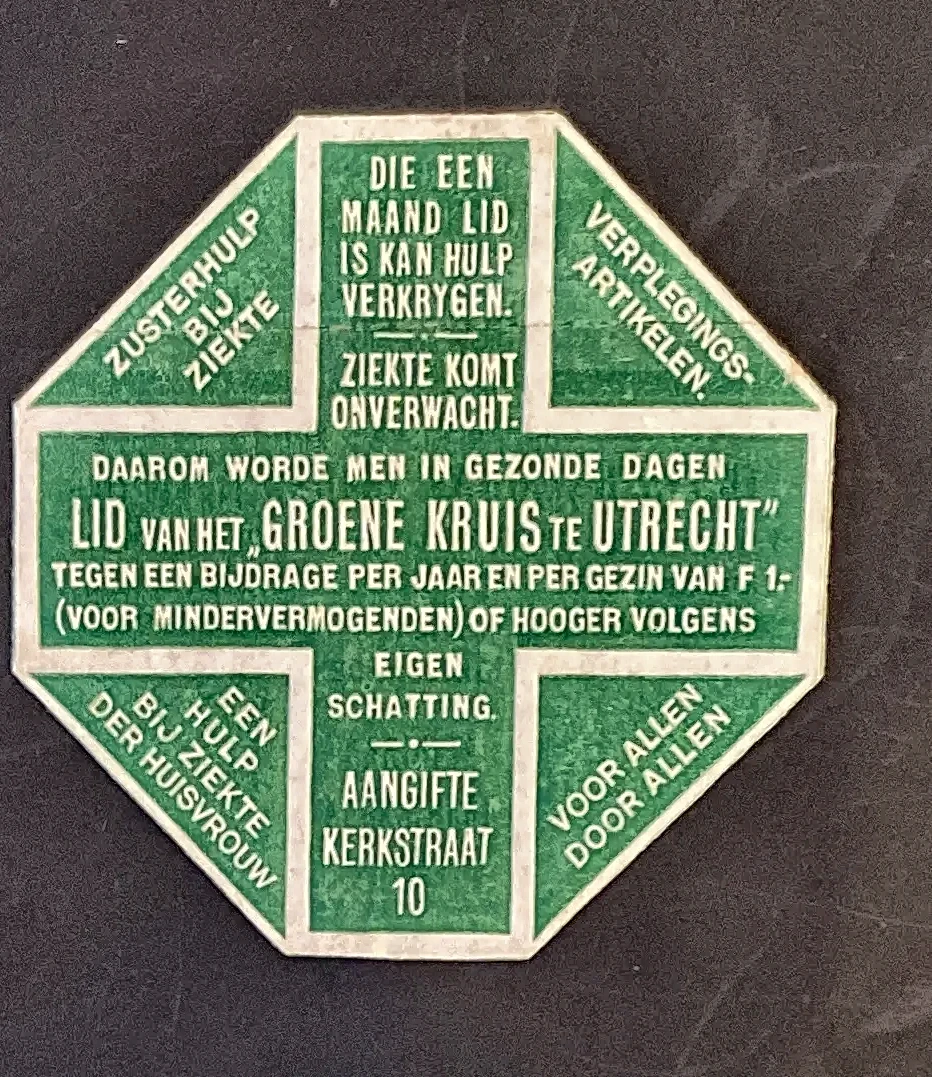 Ledenwerving sluitzegel Groene Kruis Utrecht