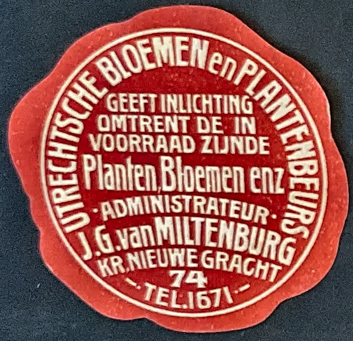 Utrechtsche Bloemen en Plantenbeurs – J.G. van Miltenburg