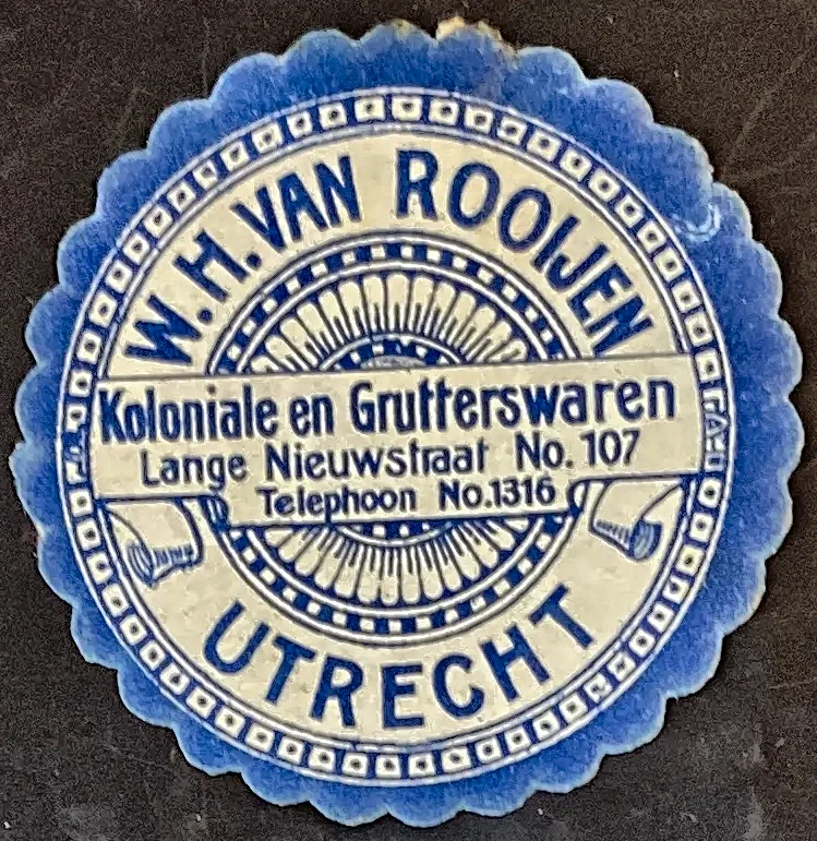 W.H. van Rooijen – Koloniale en Grutterswaren, Utrecht