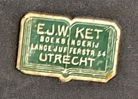 Sluitzegel Boekhandel E.J.W. Ket, Utrecht