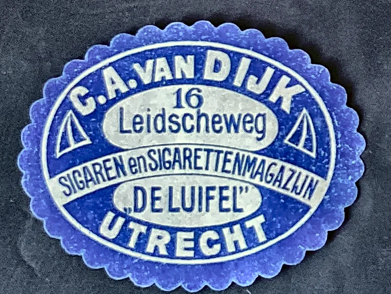 Sluitzegel Sigaren- en Sigarettenmagazijn 'De Luifel' – C.A. van Dijk, Utrecht