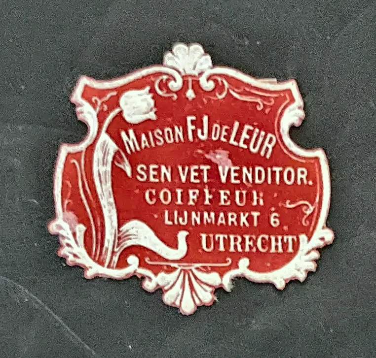 Sluitzegel Maison F.J. de Leur, Coiffeur Utrecht
