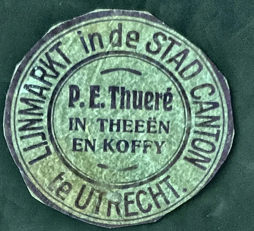 Sluitzegel P.E. Thueré – Thee en Koffie, Utrecht