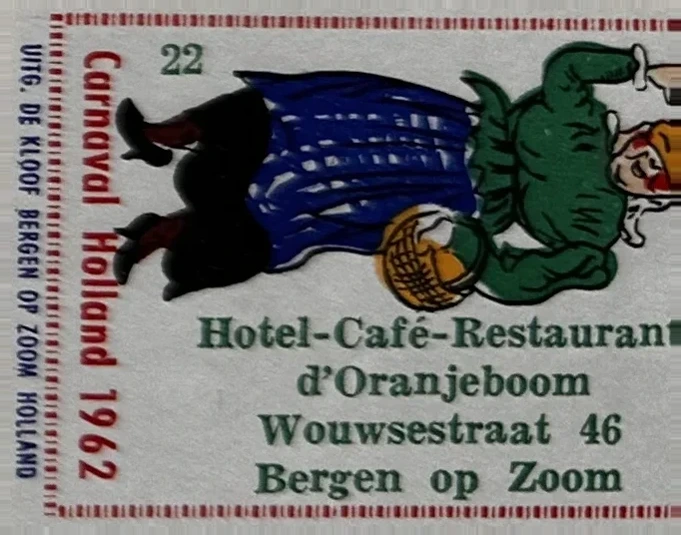 Carnaval Holland 1962 – Hotel-Café-Restaurant d'Oranjeboom, Bergen op Zoom